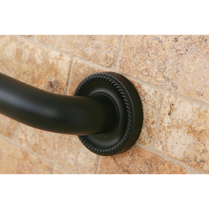 Kingston Heirloom DR914245 - Camelon 24-Inch x 1-1/4-Inch O.D. Brass Decorative Grab Bar, Oil Rubbed Bronze