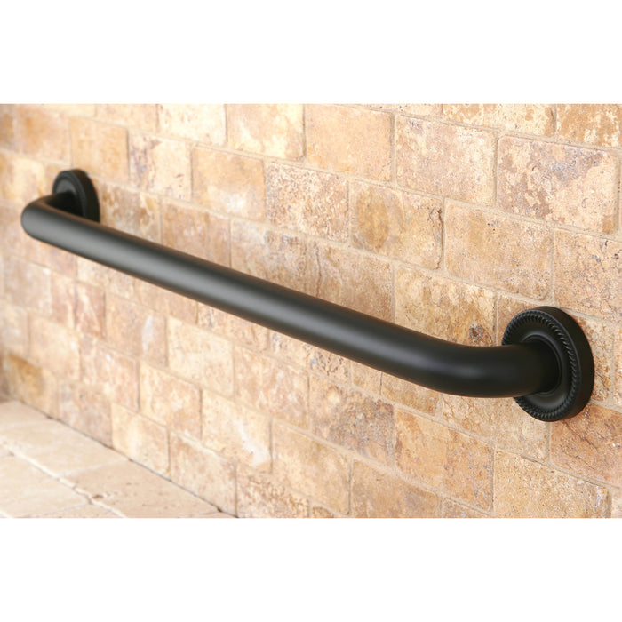 Kingston Heirloom DR914245 - Camelon 24-Inch x 1-1/4-Inch O.D. Brass Decorative Grab Bar, Oil Rubbed Bronze