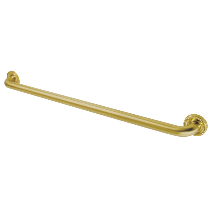 Kingston Heirloom DR914327 - Camelon 32-Inch x 1-1/4-Inch O.D. Brass Decorative Grab Bar, Brushed Brass