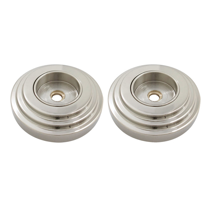 Kingston Sona DRF214126 - Milano 1-1/4-Inch Brass Grab Bar Flange (1 Pair), Polished Nickel