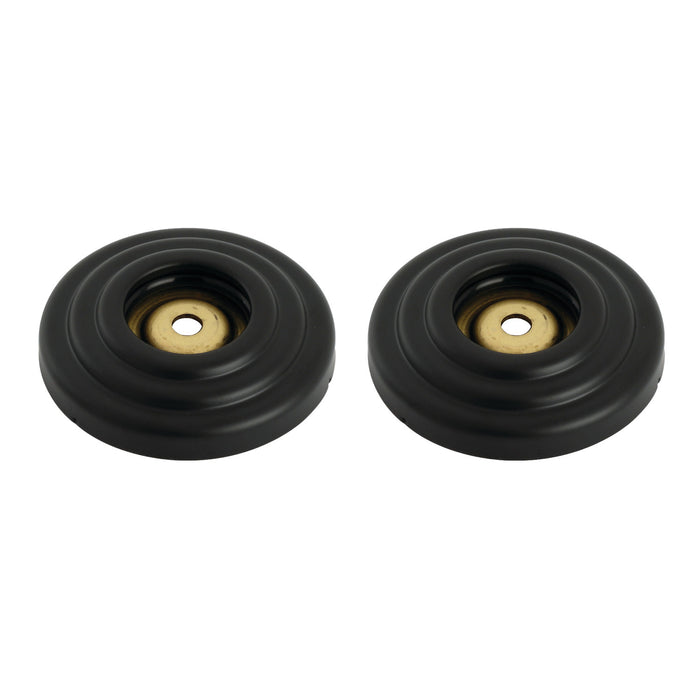 Kingston Heirloom DRF314120 - Restoration 1-1/4-Inch Brass Grab Bar Flange (1 Pair), Matte Black