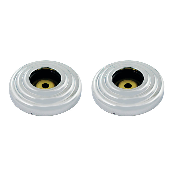 Kingston Heirloom DRF314121 - Restoration 1-1/4-Inch Brass Grab Bar Flange (1 Pair), Polished Chrome