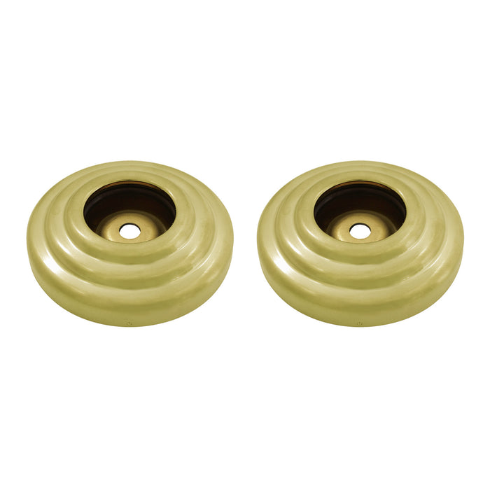 Kingston Heirloom DRF314127 - Restoration 1-1/4-Inch Brass Grab Bar Flange (1 Pair), Brushed Brass