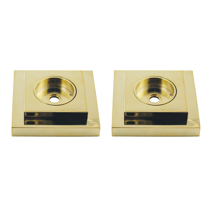 Kingston Sona DRF614122 - Claremont 1-1/4-Inch Brass Grab Bar Flange (1 Pair), Polished Brass