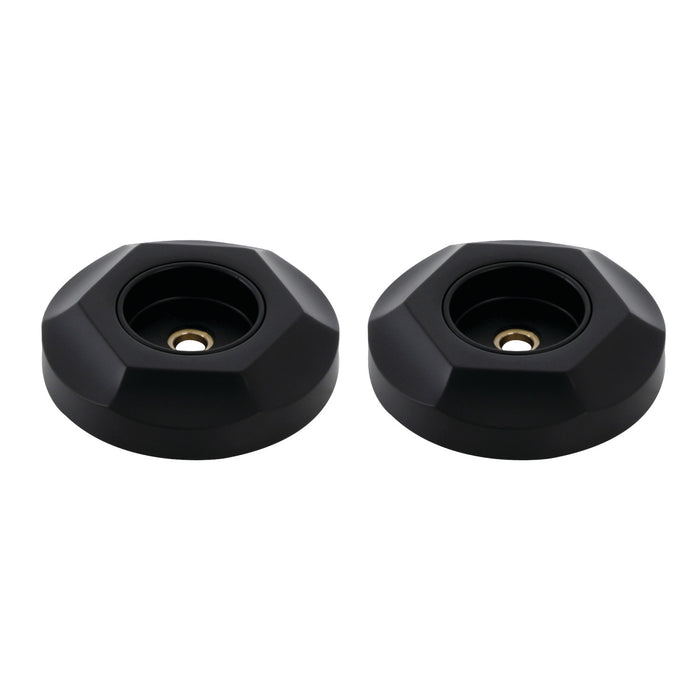 Kingston Tulare DRF714120 - Metropolitan 1-1/4-Inch Brass Grab Bar Flange (1 Pair), Matte Black