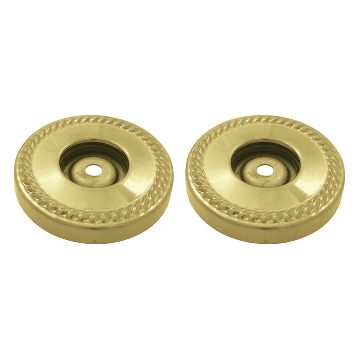 Kingston Heirloom DRF814127 - Laurel 1-1/4-Inch Brass Grab Bar Flange (1 Pair), Brushed Brass