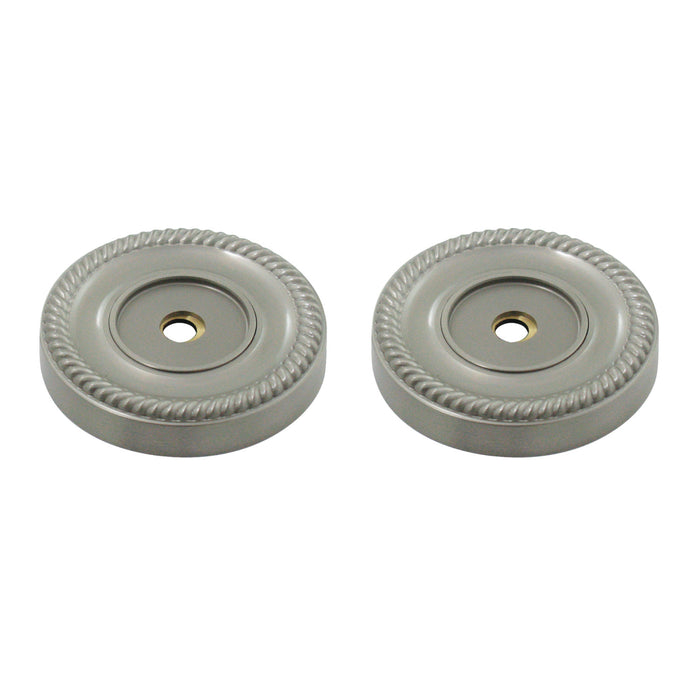 Kingston Heirloom DRF914128 - Camelon 1-1/4-Inch Brass Grab Bar Flange (1 Pair), Brushed Nickel
