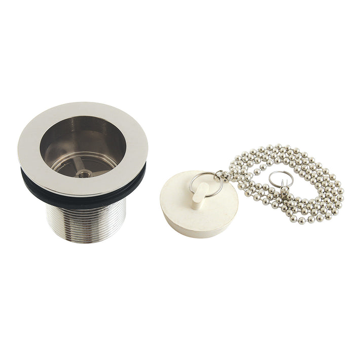 Made To Match DSP17PN 1-1/2-Inch Chain and Stopper Tub Drain with 1-3/4-Inch Body Thread, Polished Nickel