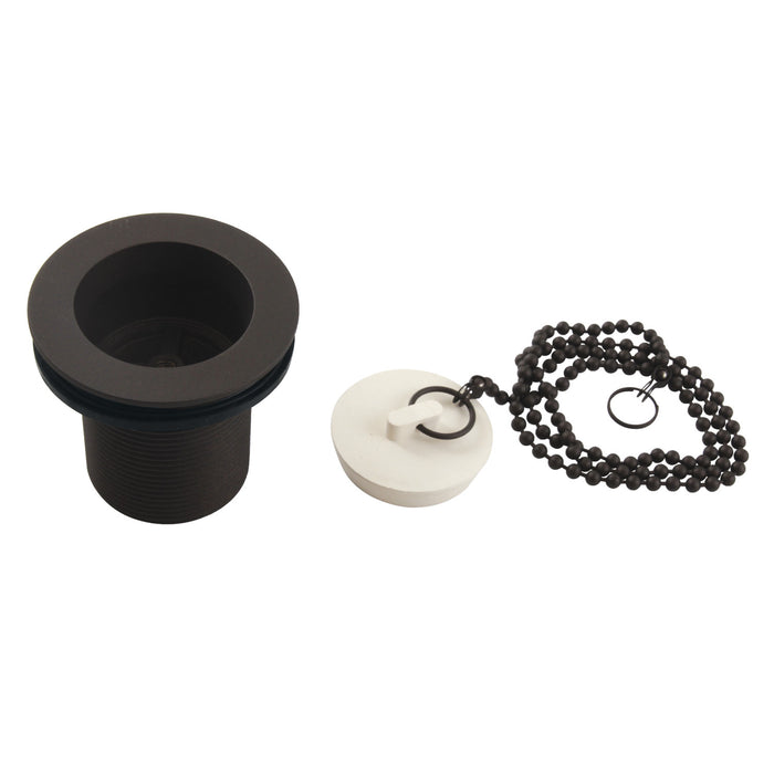 Kingston Heirloom DSP20ORB - Made To Match 1-1/2-Inch Chain and Stopper Tub Drain with 2-Inch Body Thread, Oil Rubbed Bronze