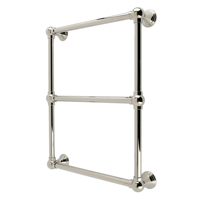 Kingston Tulare DTC24183PN - Maximilien 18-Inch x 24-Inch Brass Wall Mount 3-Tier Towel Rack, Polished Nickel
