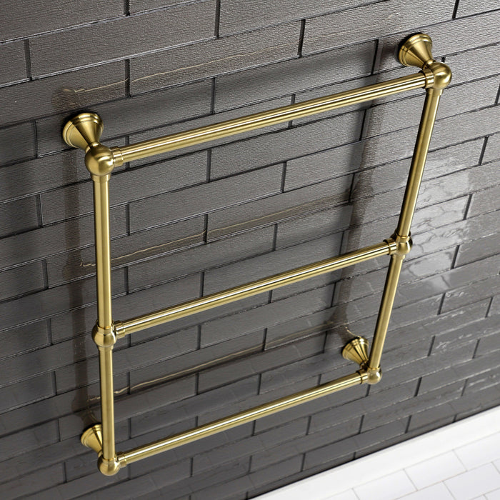 Maximilien DTC322419BB 24-Inch Wall Mount 3-Bar Towel Rack, Brushed Brass