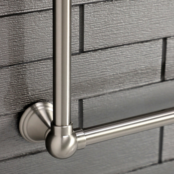 Kingston Tulare DTC322419SN - Maximilien 24-Inch x 32-Inch Brass Wall Mount 3-Tier Towel Rack, Brushed Nickel