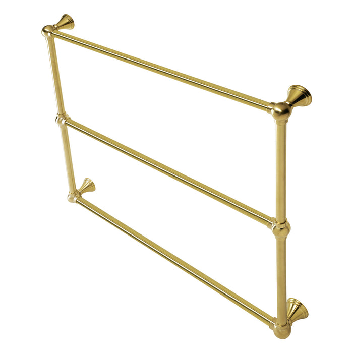 Maximilien DTC323619BB 36-Inch Wall Mount 3-Bar Towel Rack, Brushed Brass