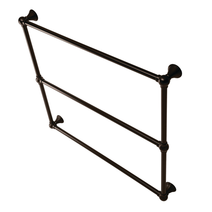 Kingston Tulare DTC323619ORB - Maximilien 36-Inch x 32-Inch Brass Wall Mount 3-Tier Towel Rack, Oil Rubbed Bronze