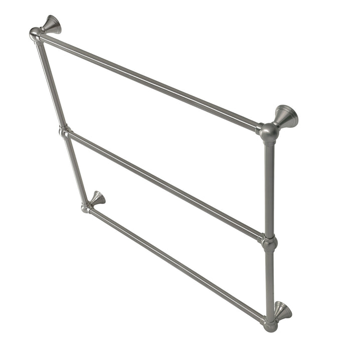 Kingston Tulare DTC323619SN - Maximilien 36-Inch x 32-Inch Brass Wall Mount 3-Tier Towel Rack, Brushed Nickel