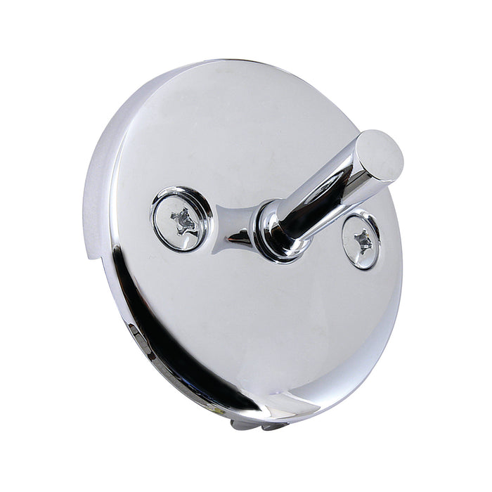 Kingston Made To Match DTL101 Round Bathtub Overflow Plate with Trip Lever, Polished Chrome