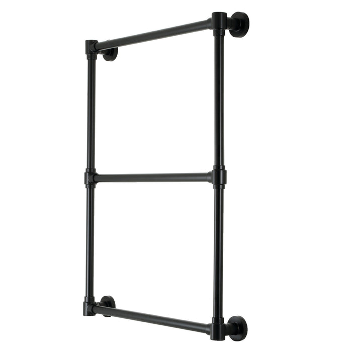 Kingston Sona DTM322430 - Gallant 24-Inch x 32-Inch Brass Wall Mount 3-Tier Towel Rack, Matte Black