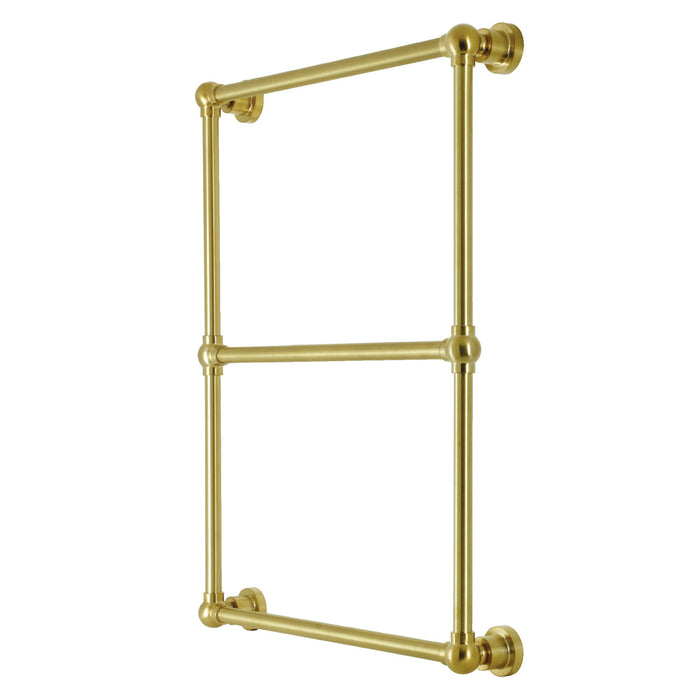 Kingston Sona DTM32243BB - Palatine 24-Inch x 32-Inch Brass Wall Mount 3-Tier Towel Rack, Brushed Brass