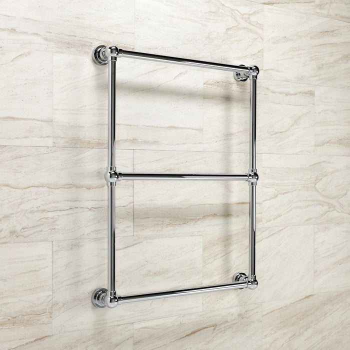 Kingston Sona DTM32243CP - Palatine 24-Inch x 32-Inch Brass Wall Mount 3-Tier Towel Rack, Polished Chrome