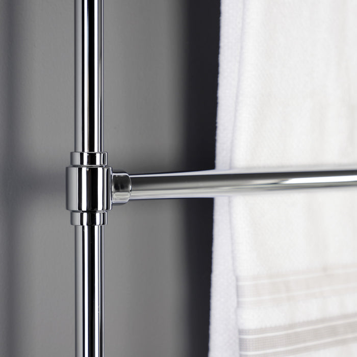 Kingston Sona DTM323031 - Gallant 30-Inch x 32-Inch Brass Wall Mount 3-Tier Towel Rack, Polished Chrome