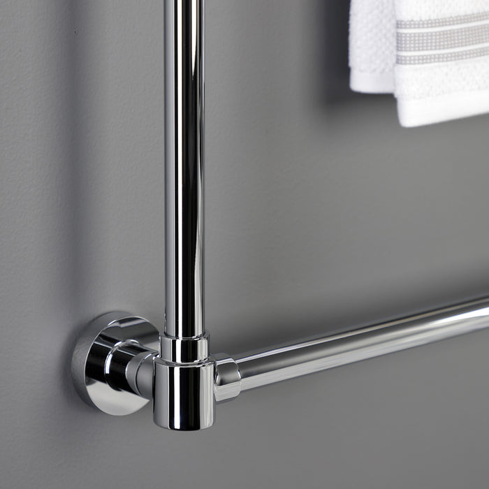 Kingston Sona DTM323031 - Gallant 30-Inch x 32-Inch Brass Wall Mount 3-Tier Towel Rack, Polished Chrome
