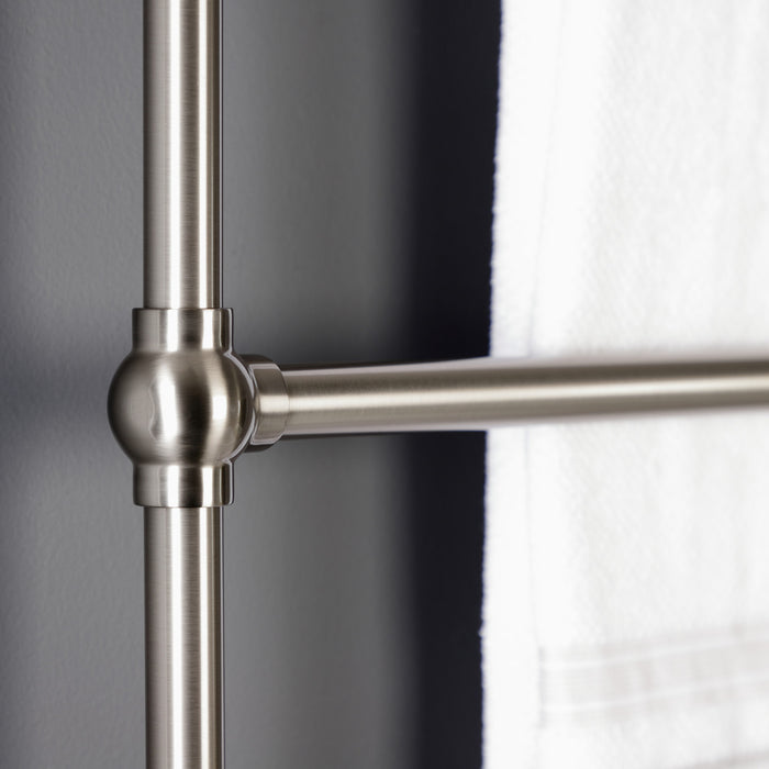 Kingston Sona DTM32303BN - Palatine 30-Inch x 32-Inch Brass Wall Mount 3-Tier Towel Rack, Brushed Nickel