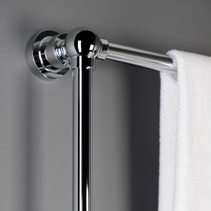 Kingston Sona DTM32303CP - Palatine 30-Inch x 32-Inch Brass Wall Mount 3-Tier Towel Rack, Polished Chrome