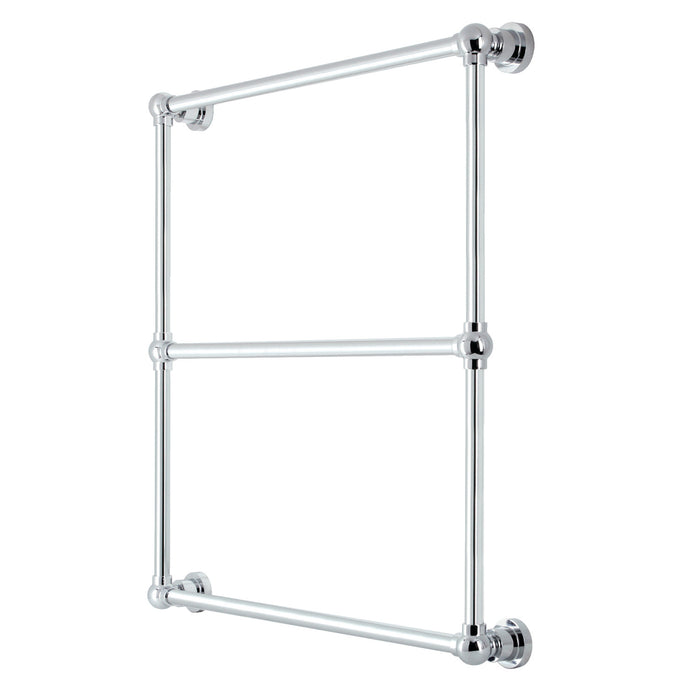 Kingston Sona DTM32303CP - Palatine 30-Inch x 32-Inch Brass Wall Mount 3-Tier Towel Rack, Polished Chrome