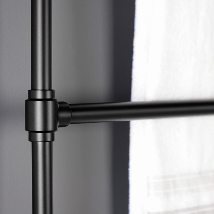 Kingston Sona DTM323630 - Gallant 36-Inch x 32-Inch Brass Wall Mount 3-Tier Towel Rack, Matte Black