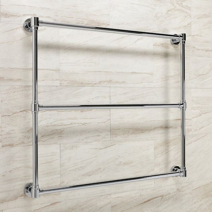 Kingston Sona DTM323631 - Gallant 36-Inch x 32-Inch Brass Wall Mount 3-Tier Towel Rack, Polished Chrome