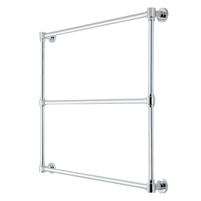 Kingston Sona DTM323631 - Gallant 36-Inch x 32-Inch Brass Wall Mount 3-Tier Towel Rack, Polished Chrome