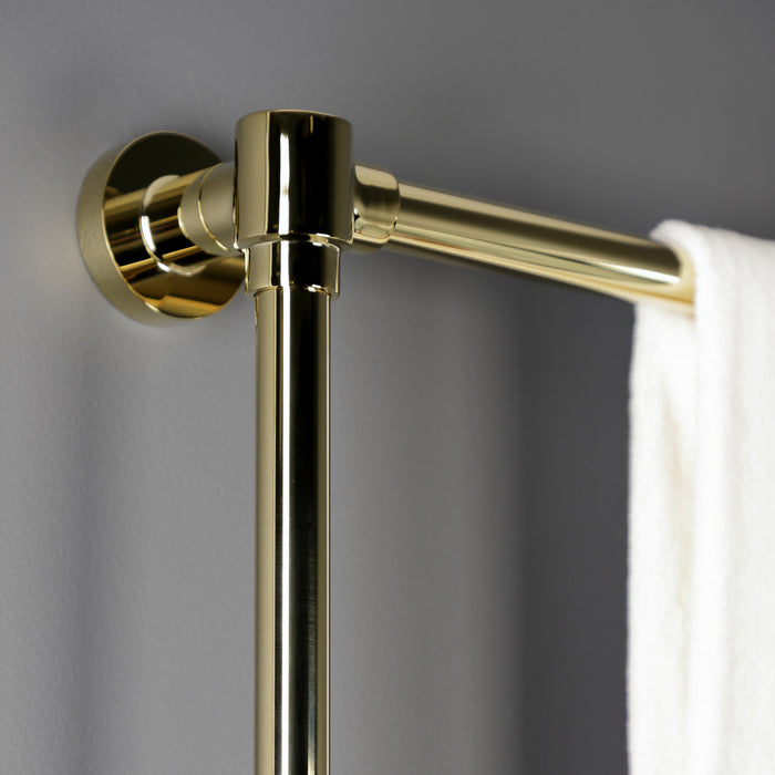 Kingston Sona DTM323632 - Gallant 36-Inch x 32-Inch Brass Wall Mount 3-Tier Towel Rack, Polished Brass