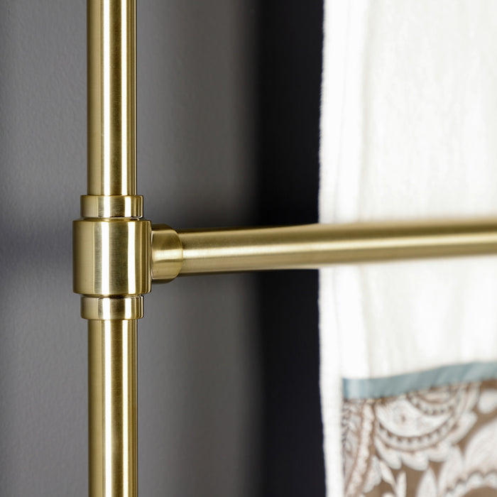 Kingston Sona DTM323637 - Gallant 36-Inch x 32-Inch Brass Wall Mount 3-Tier Towel Rack, Brushed Brass