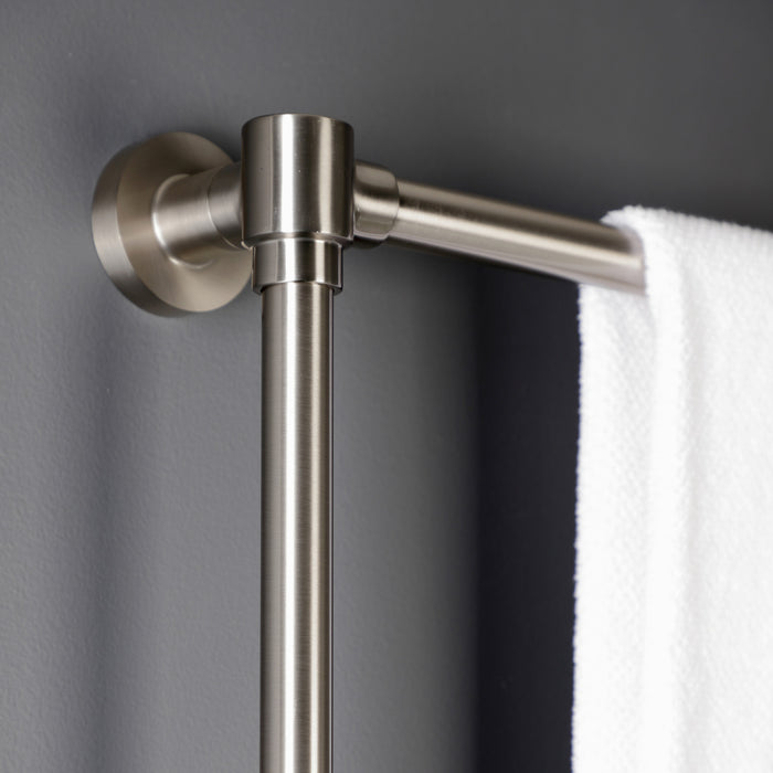 Kingston Sona DTM323638 - Gallant 36-Inch x 32-Inch Brass Wall Mount 3-Tier Towel Rack, Brushed Nickel