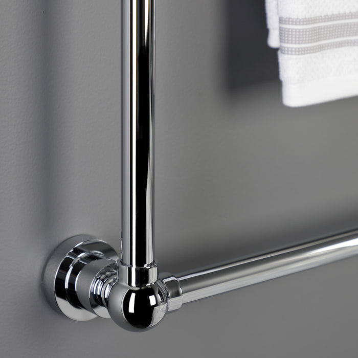 Kingston Sona DTM32363CP - Palatine 36-Inch x 32-Inch Brass Wall Mount 3-Tier Towel Rack, Polished Chrome