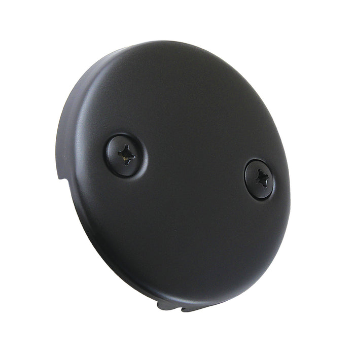 Kingston Made To Match DTT100MB Round Bathtub Overflow Plate, Matte Black