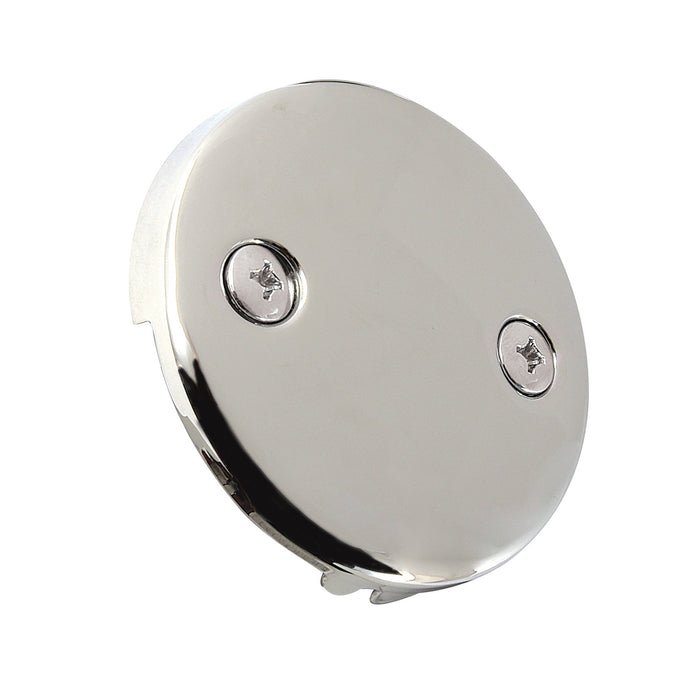 Kingston Made To Match DTT106 Round Bathtub Overflow Plate, Polished Nickel