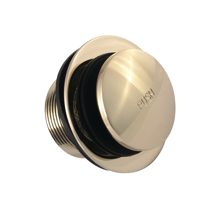 Kingston Tulare DTT202 - Made To Match Brass Toe Touch Tub Drain, Polished Brass