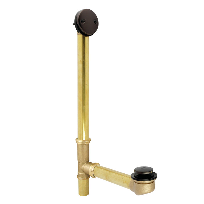 Kingston Tulare DTT2165 - Made To Match 21-Inch Brass Toe Touch Tub Waste and Overflow, Oil Rubbed Bronze