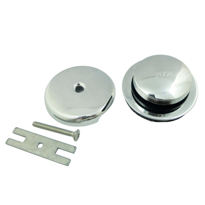 Kingston Tulare DTT5302A1 - Trimscape Zinc Alloy Alloy Toe Touch Tub Drain Conversion Kit, Polished Chrome