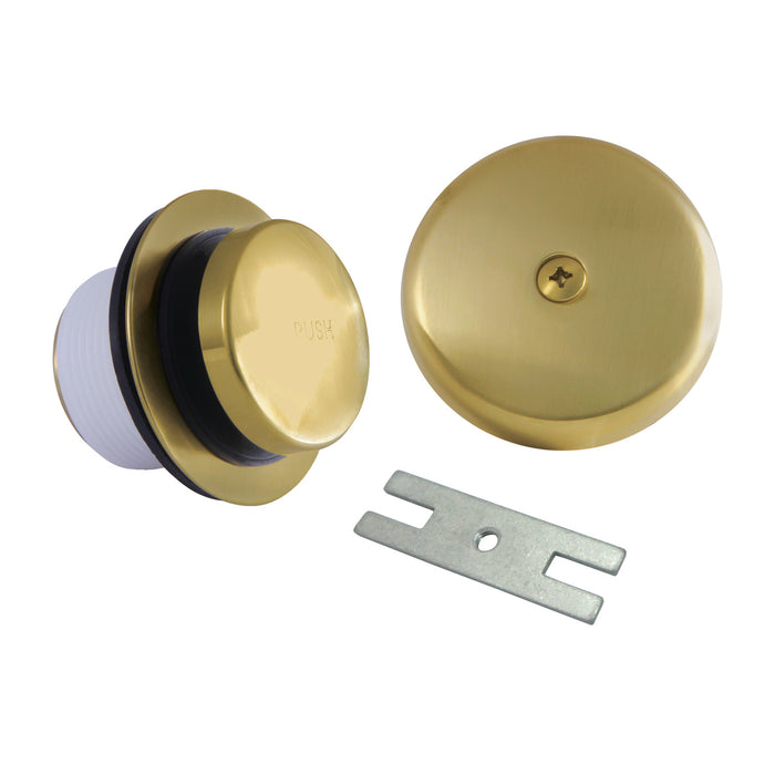 Kingston Tulare DTT5302A7 - Trimscape Zinc Alloy Alloy Toe Touch Tub Drain Conversion Kit, Brushed Brass