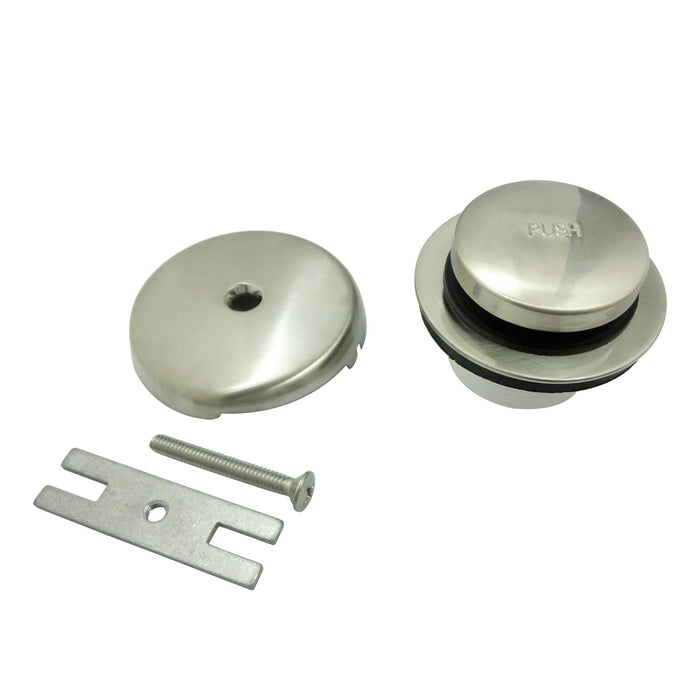 Kingston Tulare DTT5302A8 - Trimscape Zinc Alloy Alloy Toe Touch Tub Drain Conversion Kit, Brushed Nickel