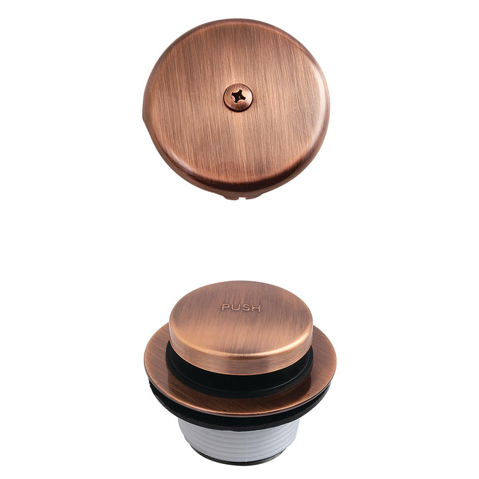 Kingston Tulare DTT5302AAC - Trimscape Zinc Alloy Alloy Toe Touch Tub Drain Conversion Kit, Antique Copper