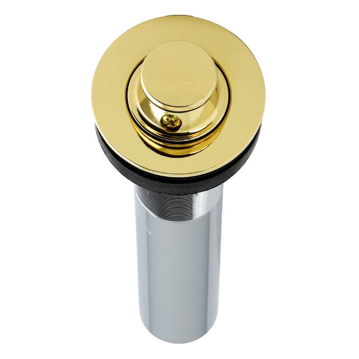Kingston Heirloom EV3002 - Trimscape Brass Lift and Turn Bathroom Sink Drain without Overflow, 17 Gauge, Polished Brass