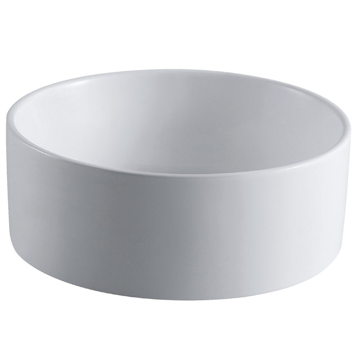 Kingston Sona EV3103 - Park 15-3/4 Inch Ceramic Round Vessel Sink, White