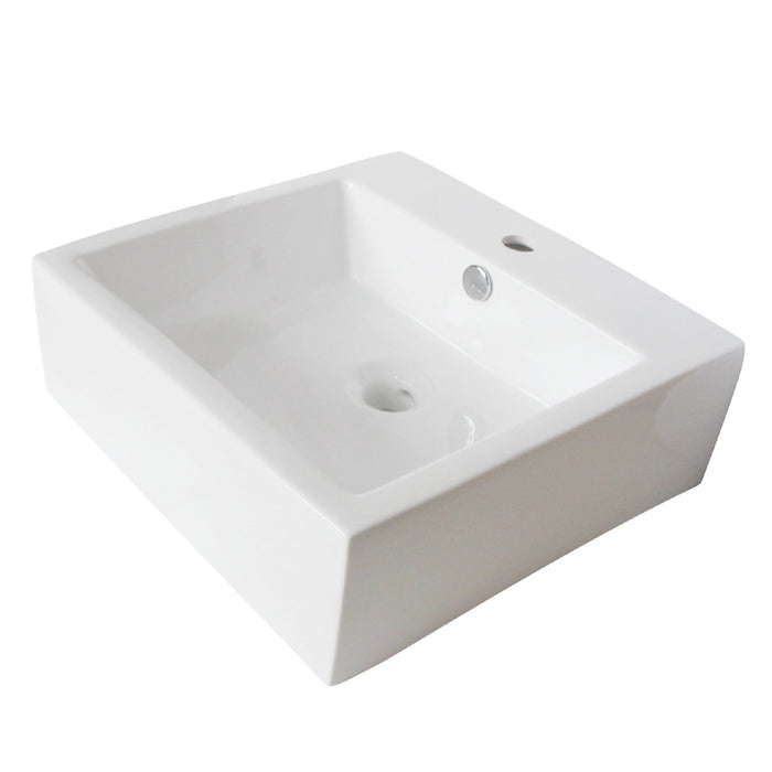 Kingston Sona EV4319 - Sierra 18-1/2 Inch Ceramic Square Vessel Sink, White