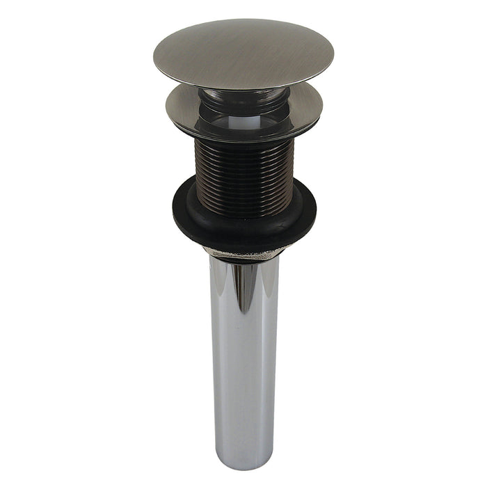 Kingston Sona EV700VN - Trimscape Brass Push Pop-Up Bathroom Sink Drain without Overflow, 22 Gauge, Black Stainless