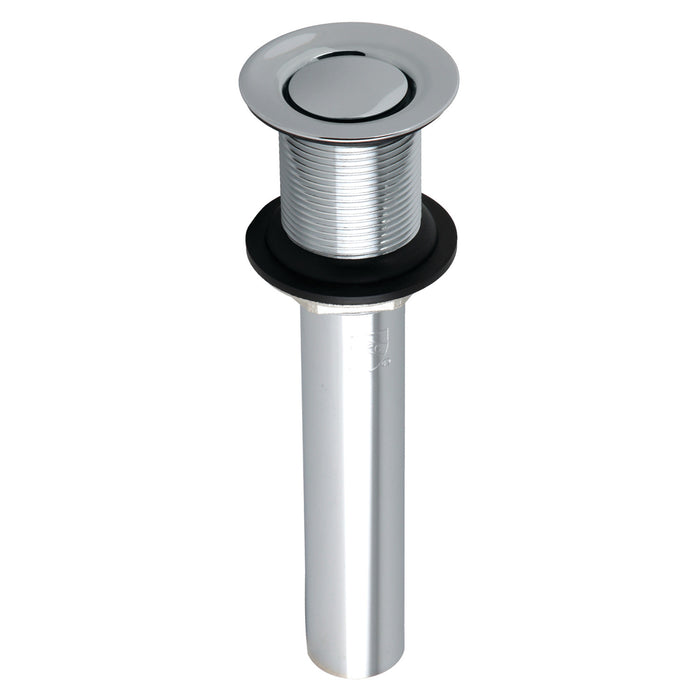 Kingston Trimscape EV8001 Brass Push Pop-Up Bathroom Sink Drain without Overflow, 22 Gauge, Polished Chrome