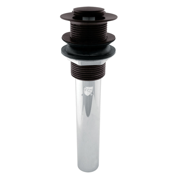 Kingston Trimscape EV8005 Brass Push Pop-Up Bathroom Sink Drain without Overflow, 22 Gauge, Oil Rubbed Bronze