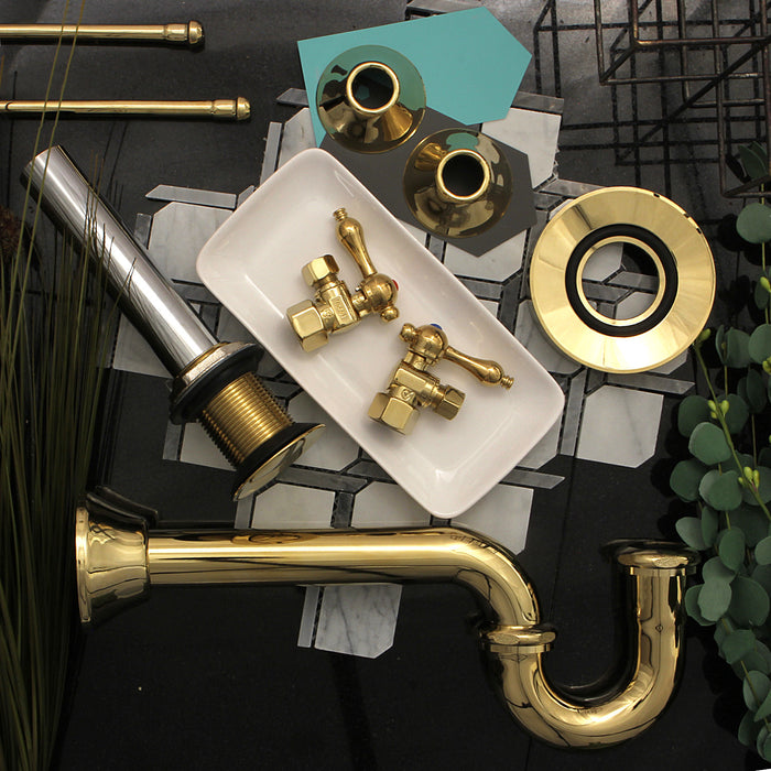 Kingston Fauceture EV8022 Vessel Sink Mounting Ring, Polished Brass